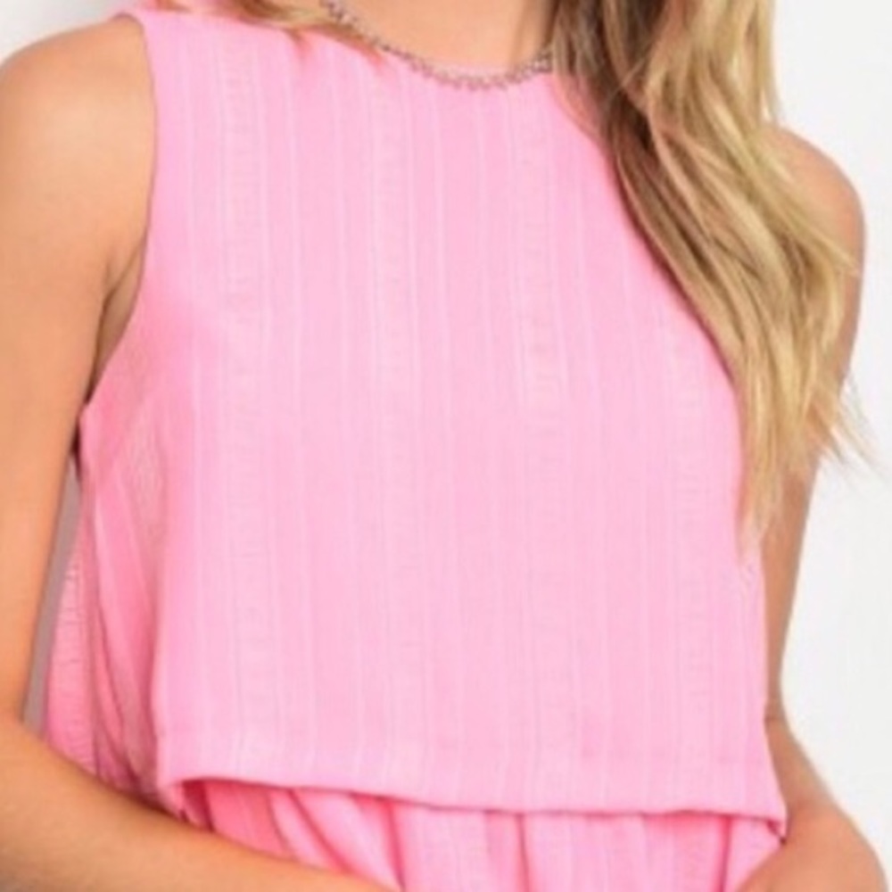 NWT Peplum Ruffle Darling PinkGreat Details - Picture 2 of 5